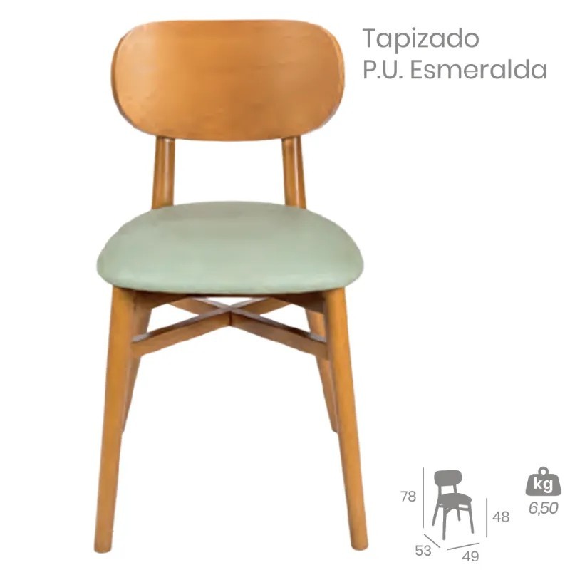 Silla Zagreb de Madera | Silla para Hostelería