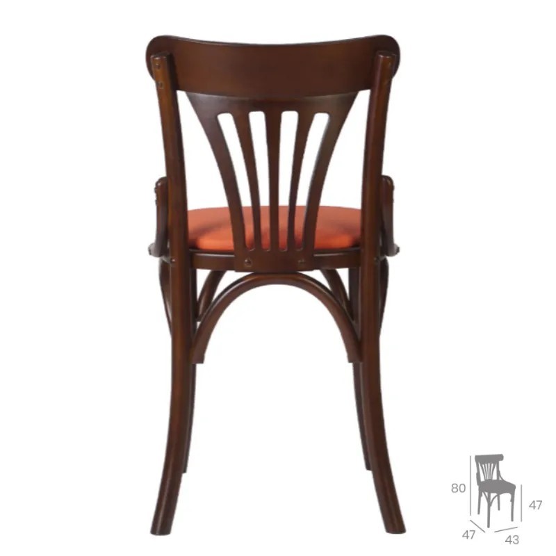 Silla Berlín Plus Tapizada | Silla de Madera Hostelería