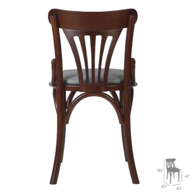 Silla Berlín Plus Tapizada | Silla de Madera Hostelería