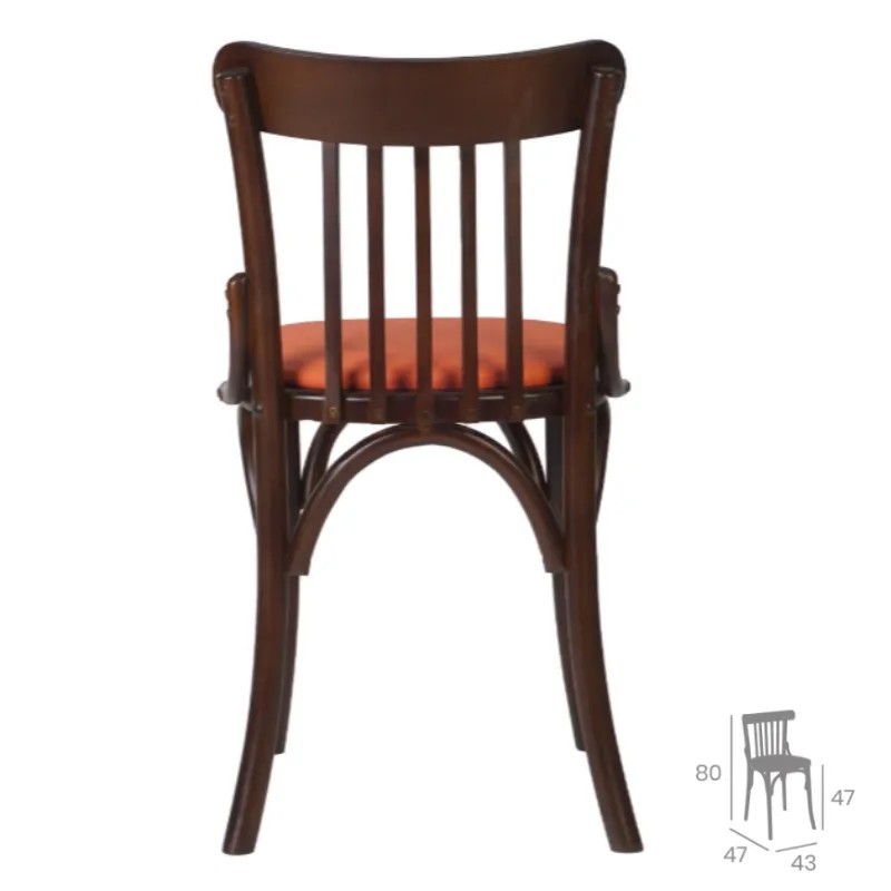 Silla Hamburgo Plus Tapizada | Silla Thonet para Hostelería