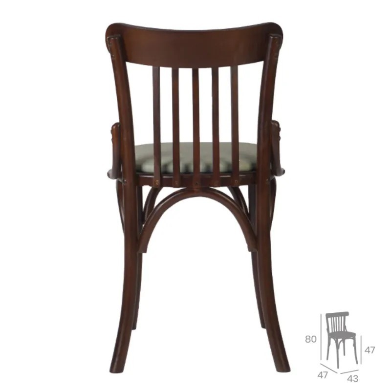 Silla Hamburgo Plus Tapizada | Silla Thonet para Hostelería