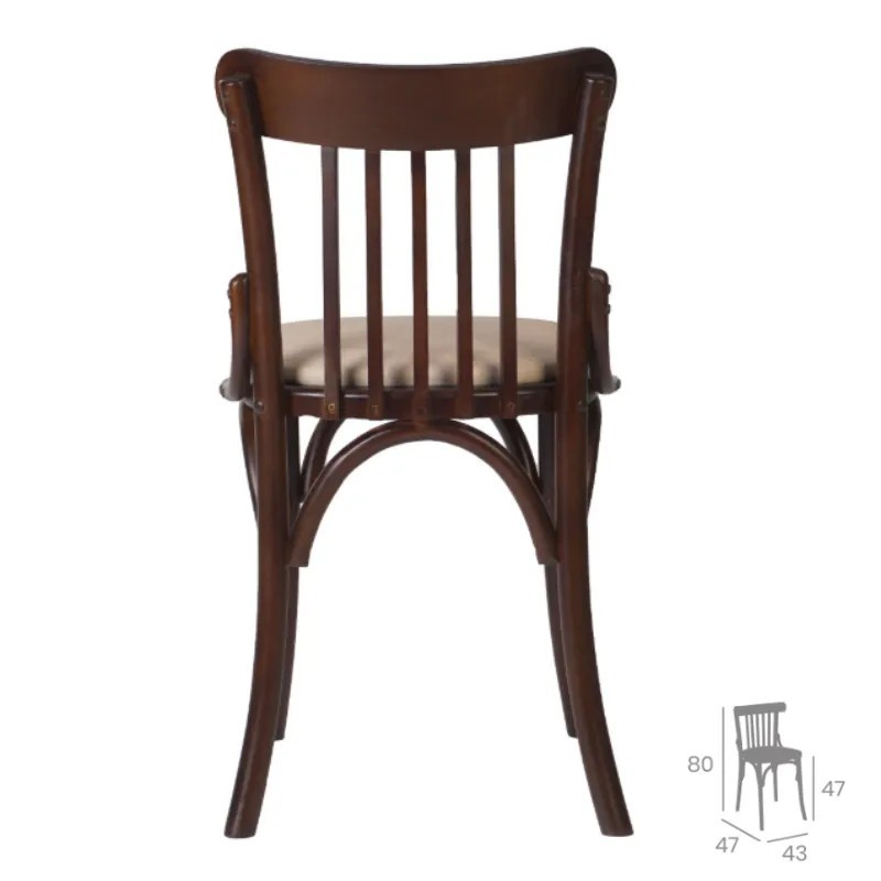 Silla Hamburgo Plus Tapizada | Silla Thonet para Hostelería