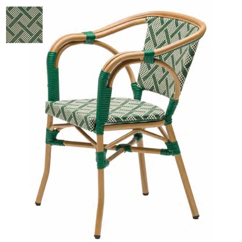 Sillón Elisseos Textilene Exterior | Sillón Bistró Apilable