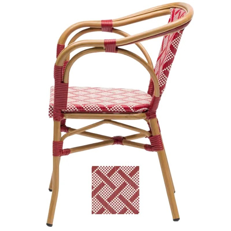Sillón Elisseos Textilene Exterior | Sillón Bistró Apilable