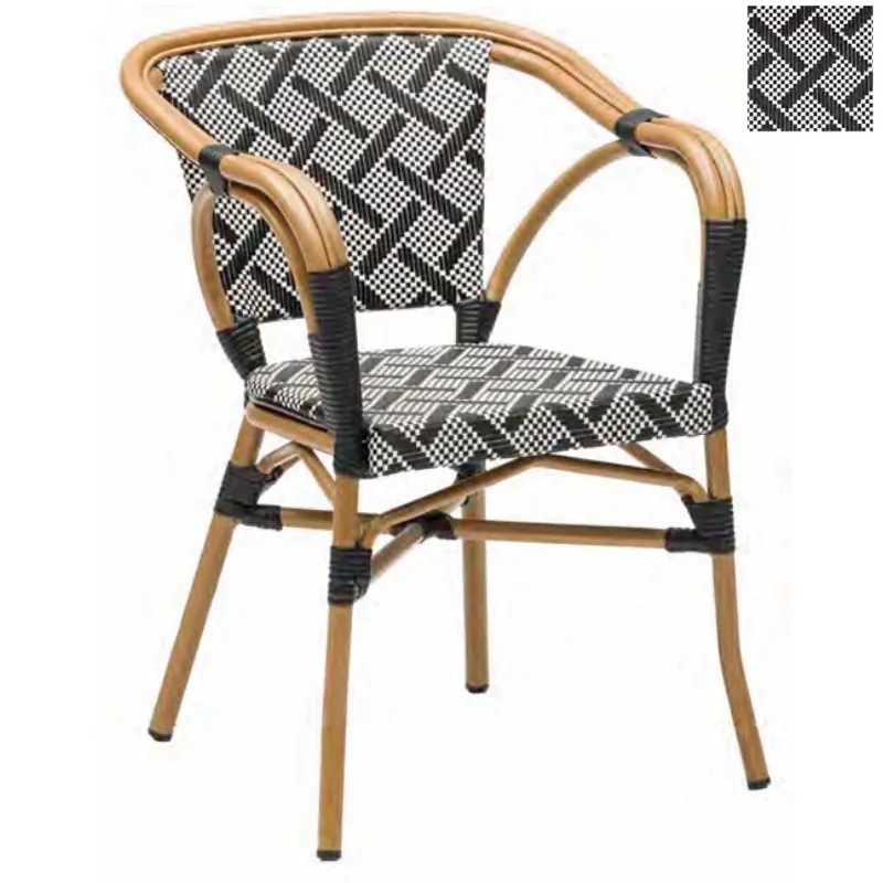 Sillón Elisseos Textilene Exterior | Sillón Bistró Apilable