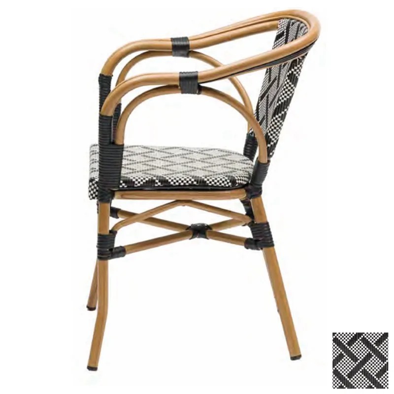 Sillón Elisseos Textilene Exterior | Sillón Bistró Apilable