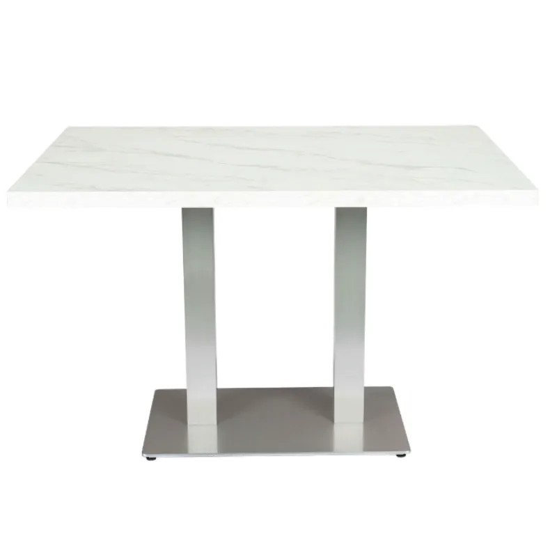 Mesa Múnich Rectangular| Base Doble Para Hostelería