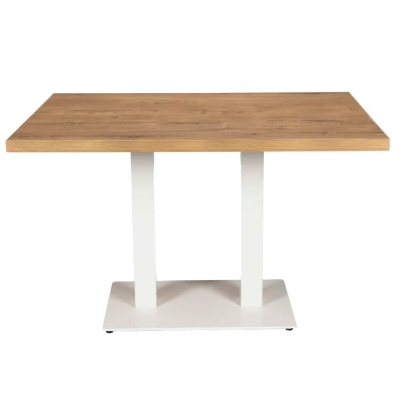Mesa Múnich Rectangular| Base Doble Para Hostelería