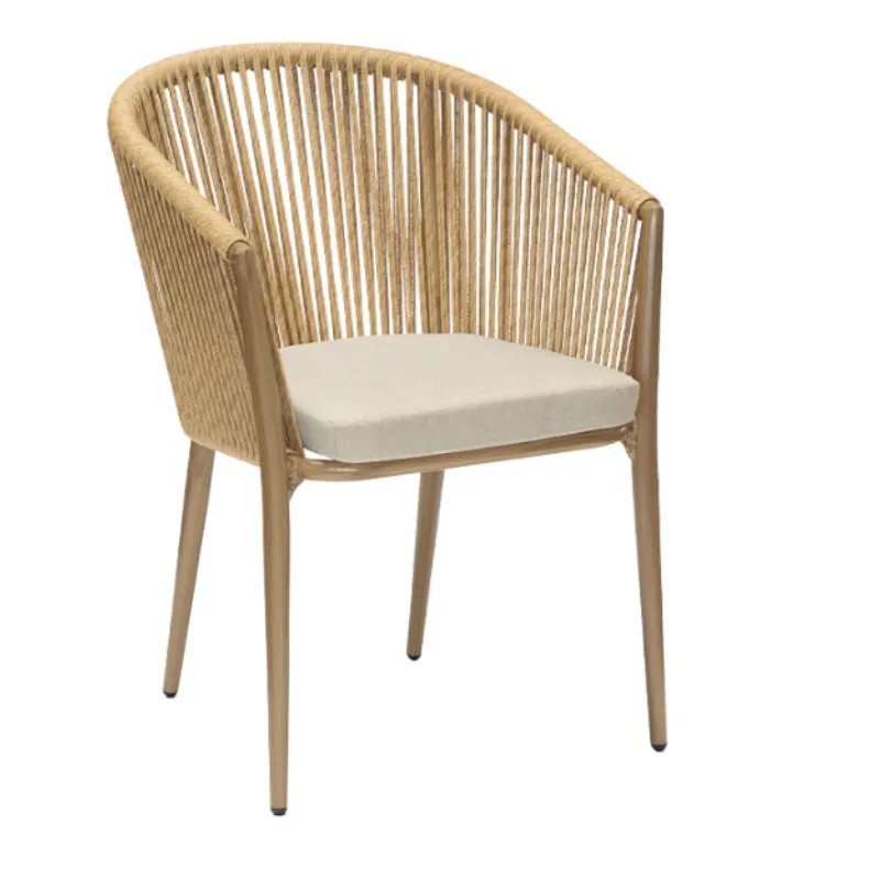 Sillón Pravia Exterior con Cojín | Sillón Aluminio Médula o Rope