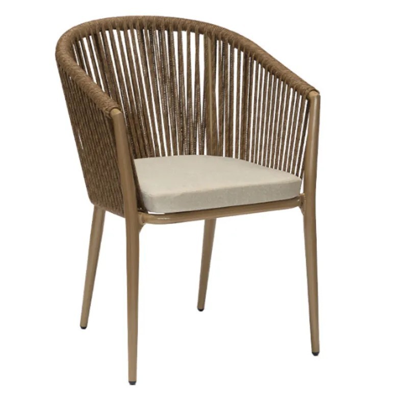 Sillón Pravia Exterior con Cojín | Sillón Aluminio Médula o Rope