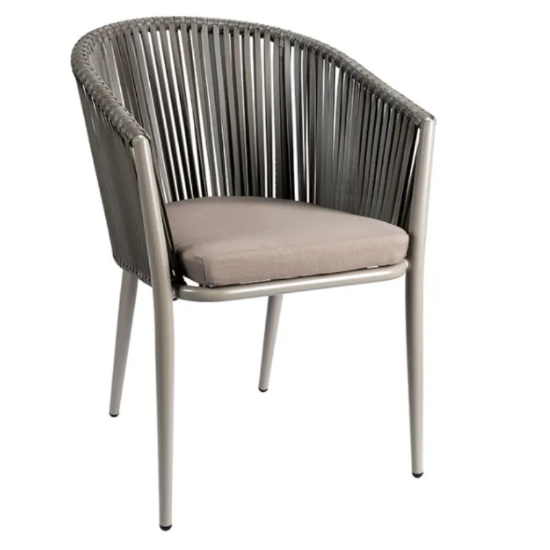 Sillón Pravia Exterior con Cojín | Sillón Aluminio Médula o Rope
