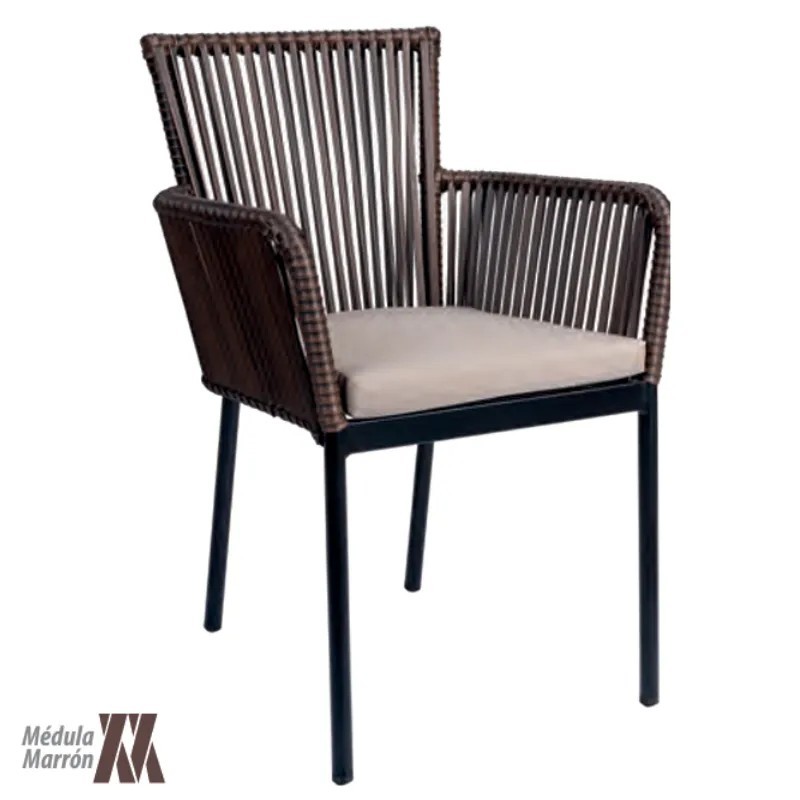 Sillón Formentera Médula Exterior | Sillón Aluminio con Cojín