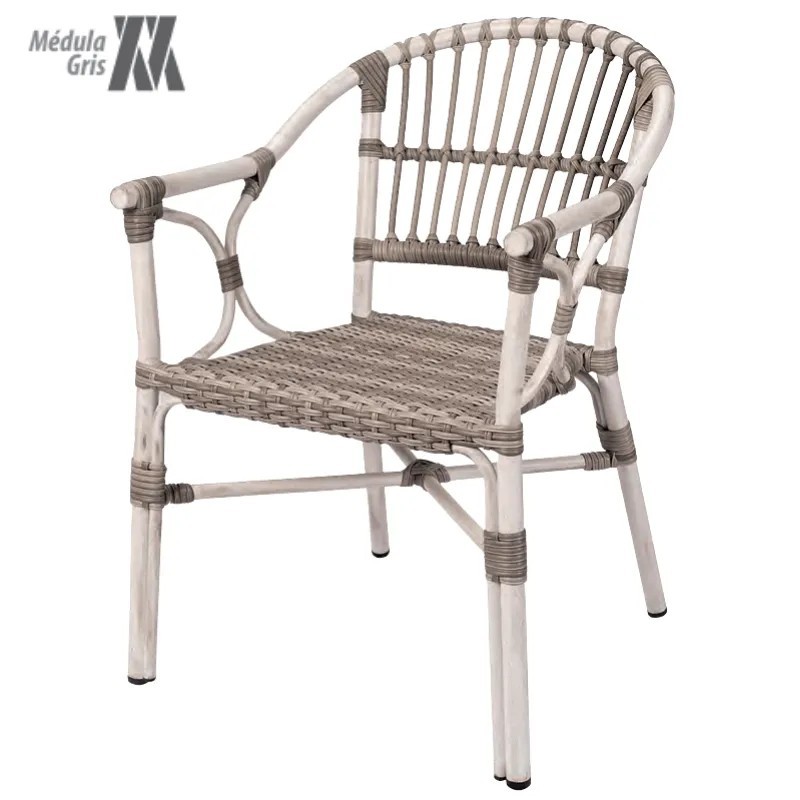 Sillón Martinica Médula Exterior | Sillón Bistró Aluminio