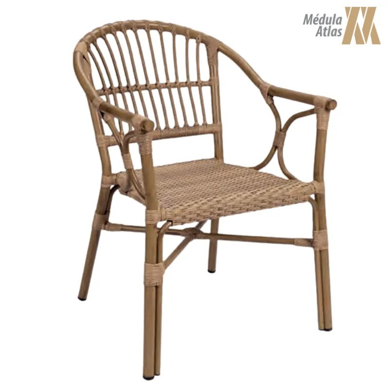 Sillón Martinica Médula Exterior | Sillón Bistró Aluminio