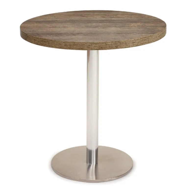 Mesa Nápoles para Hostelería | Base Redonda de Inox