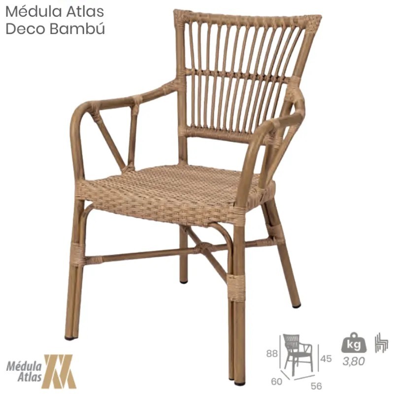 Sillón Polinesia Médula Exterior | Sillón Aluminio Hostelería