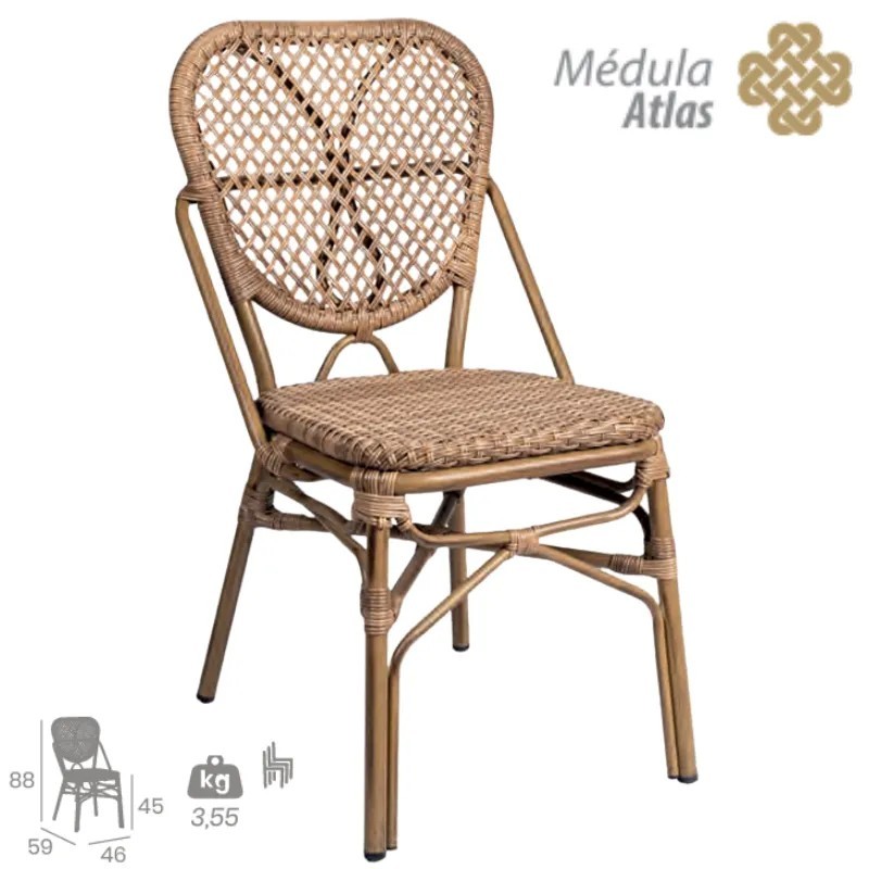 Silla Palais Médula Exterior | Silla Aluminio Hostelería