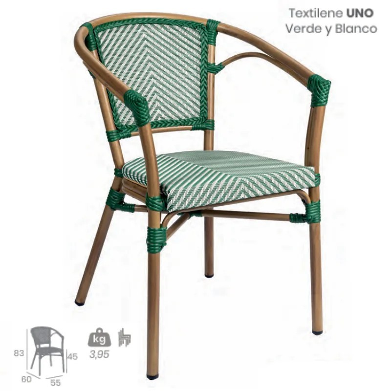 Sillón St. Tropez Textilene Exterior | Sillón Aluminio Hostelería