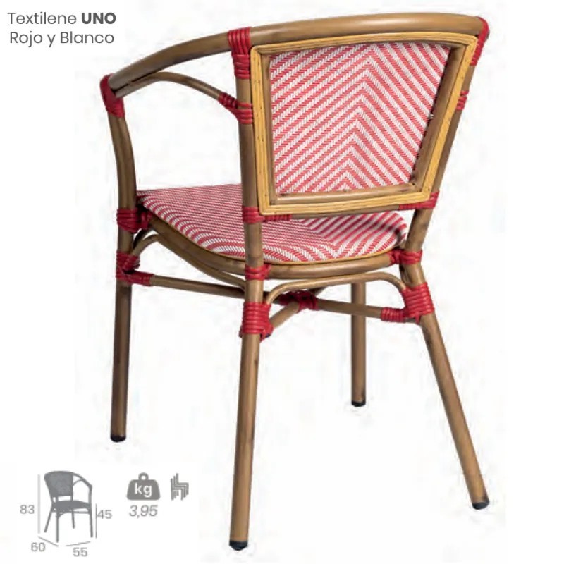 Sillón St. Tropez Textilene Exterior | Sillón Aluminio Hostelería