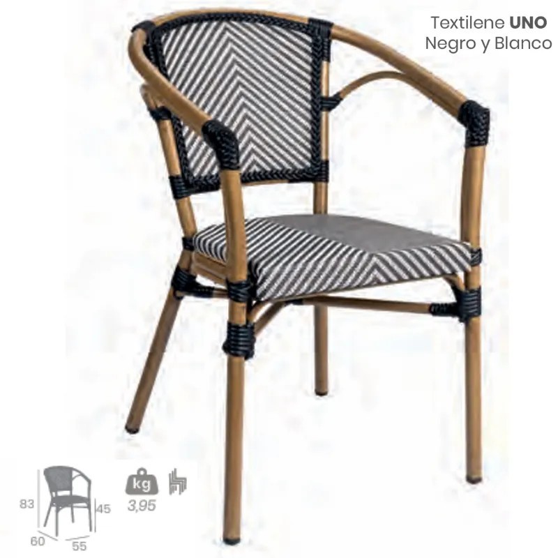 Sillón St. Tropez Textilene Exterior | Sillón Aluminio Hostelería