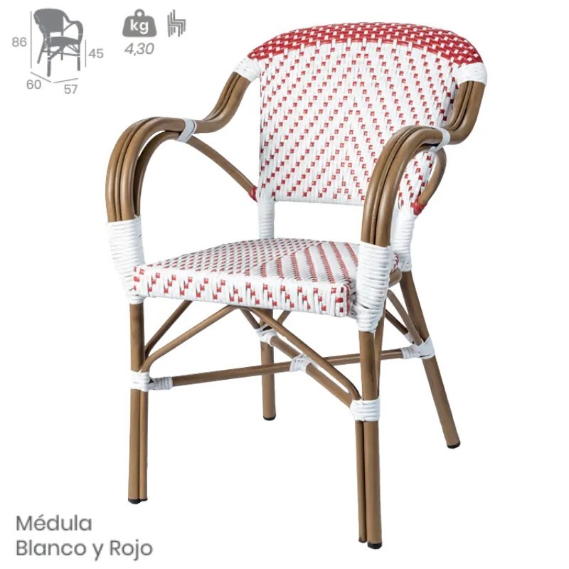 Sillón Biarritz Exterior | Médula y Textilene Hostelería