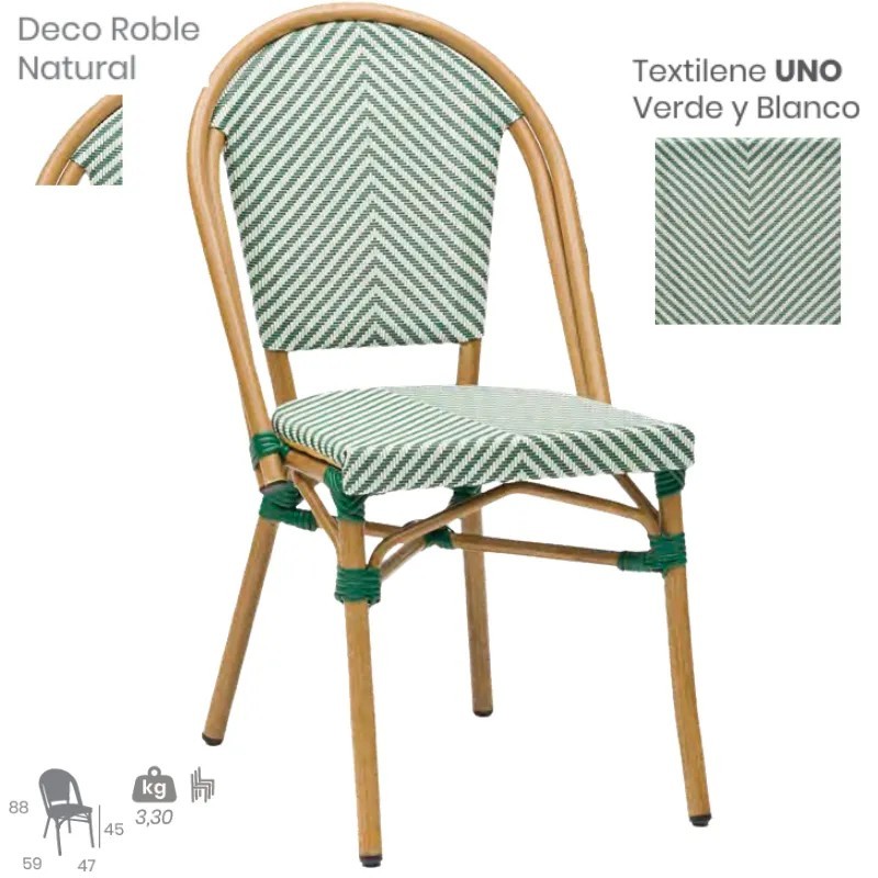 Silla Tivoli Exterior | Textilene Hostelería