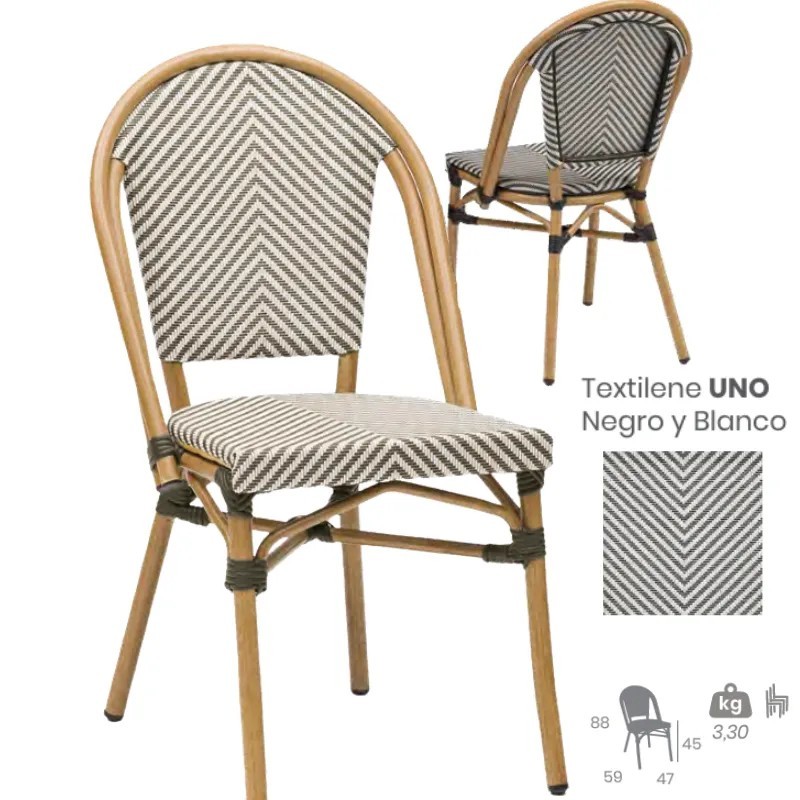Silla Tivoli Exterior | Textilene Hostelería