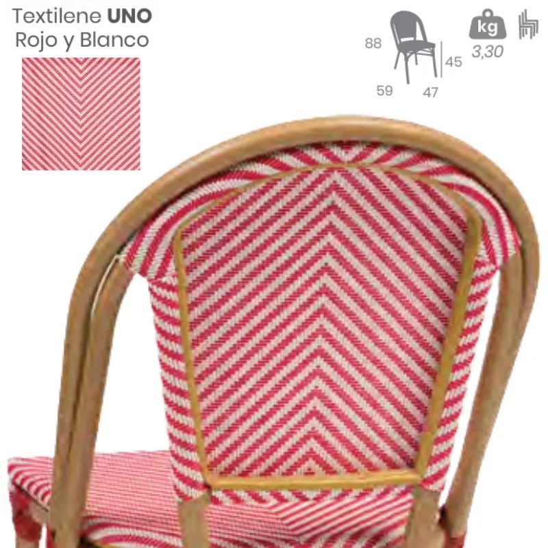 Silla Tivoli Exterior | Textilene Hostelería