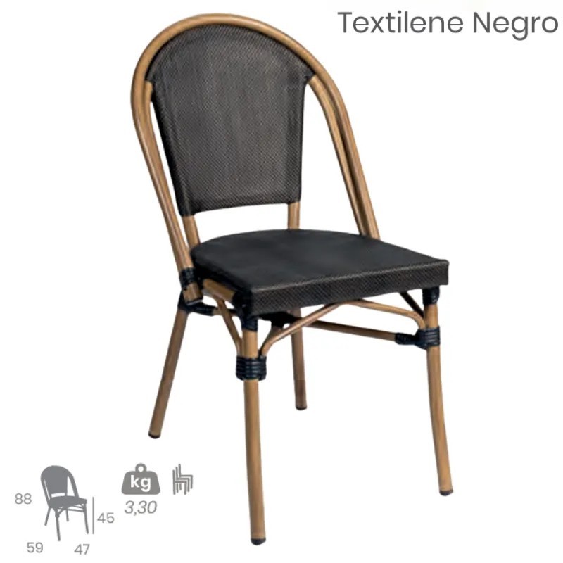 Silla Tivoli Exterior | Textilene Hostelería
