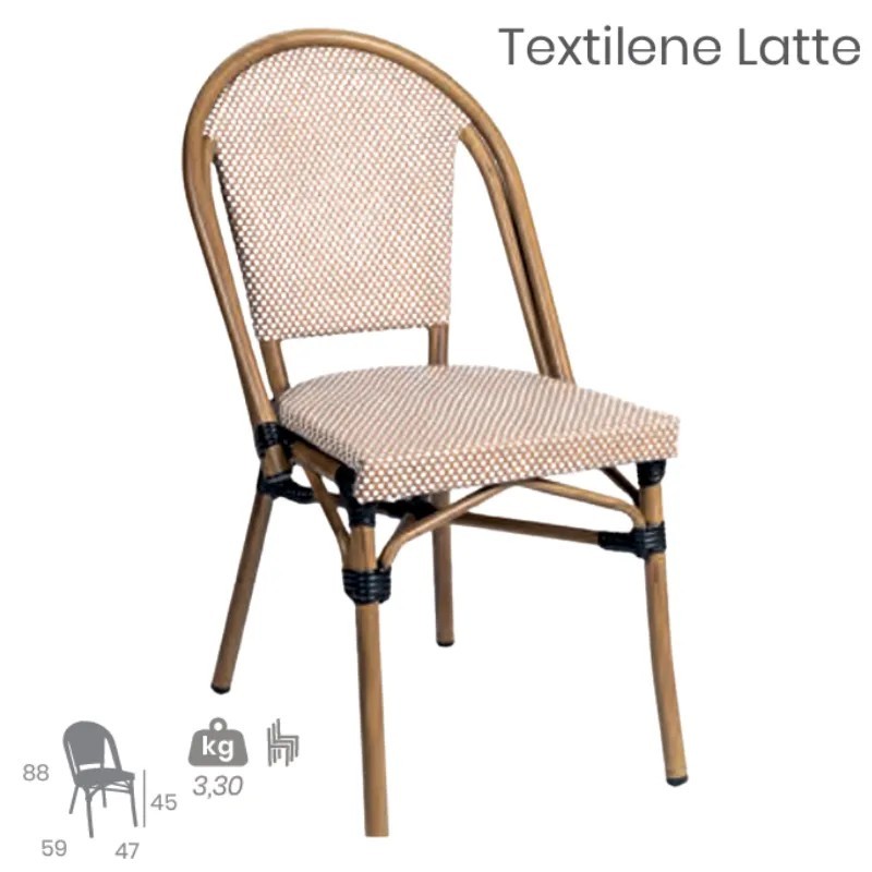 Silla Tivoli Exterior | Textilene Hostelería 2