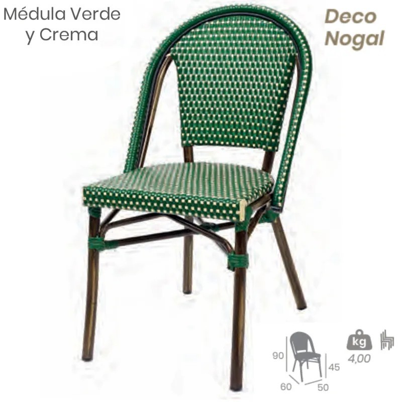 Silla Paris Médula Exterior | Silla Bistró Aluminio Hostelería