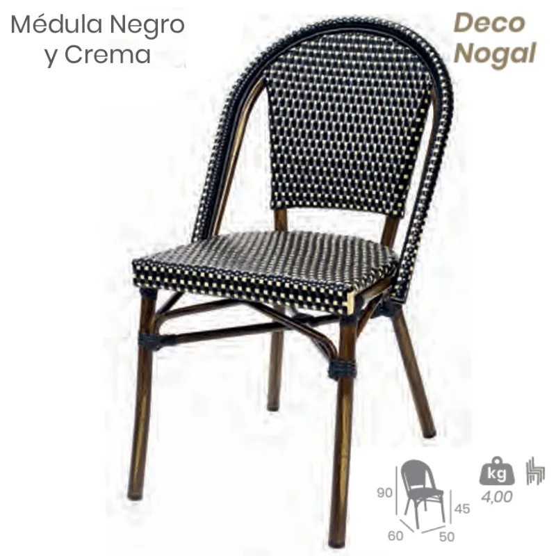 Silla Paris Médula Exterior | Silla Bistró Aluminio Hostelería