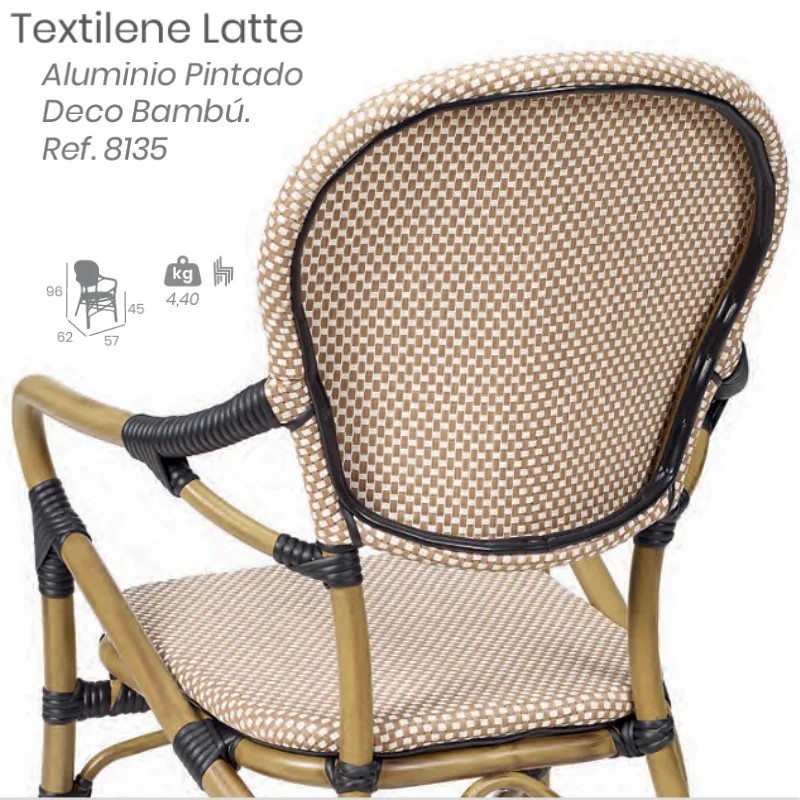 Sillón Orleans Exterior | Sillón Bistró con Brazos Hostelería