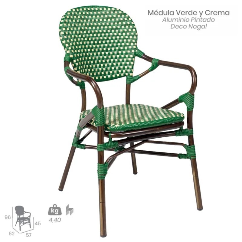 Sillón Orleans Exterior | Sillón Bistró con Brazos Hostelería