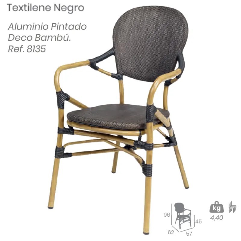 Sillón Orleans Exterior | Sillón Bistró con Brazos Hostelería