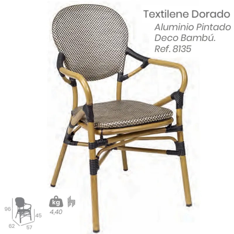 Sillón Orleans Exterior | Sillón Bistró con Brazos Hostelería