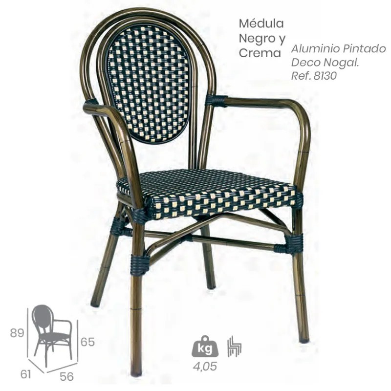 Sillón Bulevar Exterior con Brazos | Sillón Bistró Hostelería
