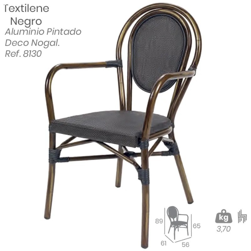 Sillón Bulevar Exterior con Brazos | Sillón Bistró Hostelería 2