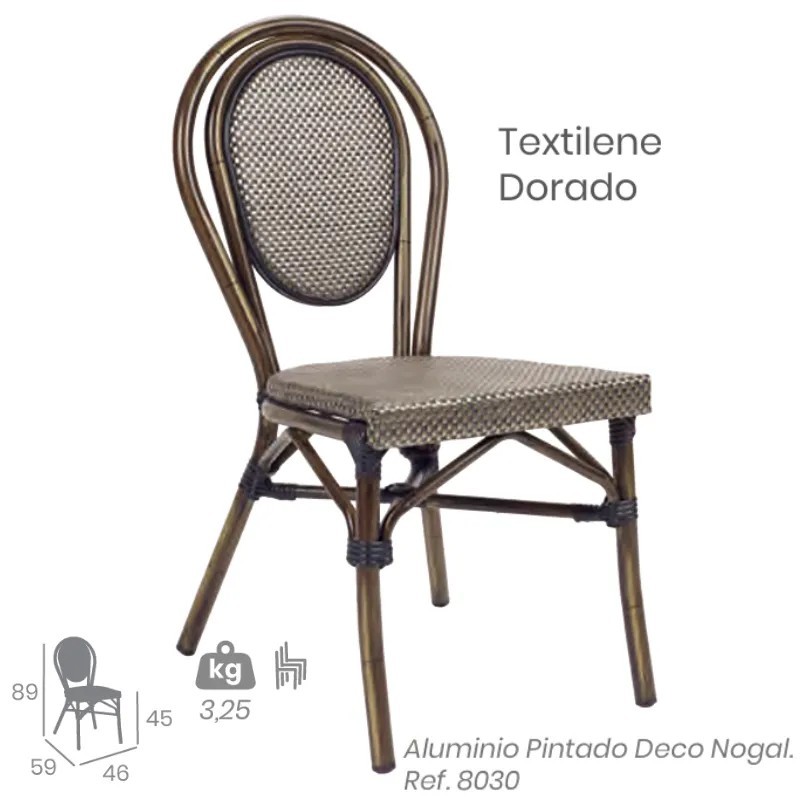 Silla Bulevar Exterior | Silla Bistró Hostelería Resistente