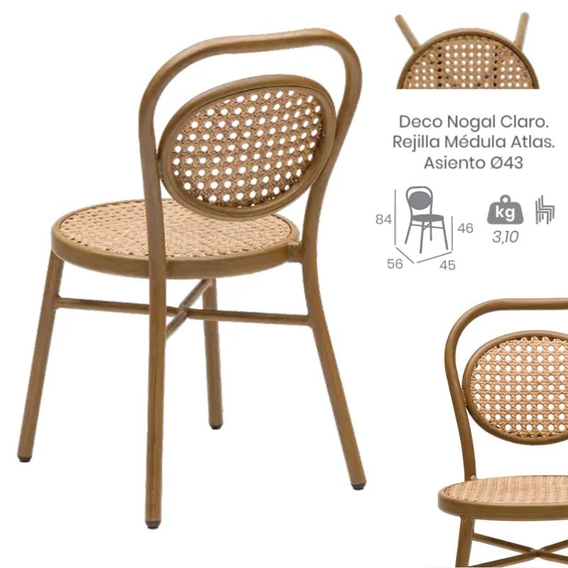 Silla Innsbruck Médula | Silla Clásica Hostelería Exterior
