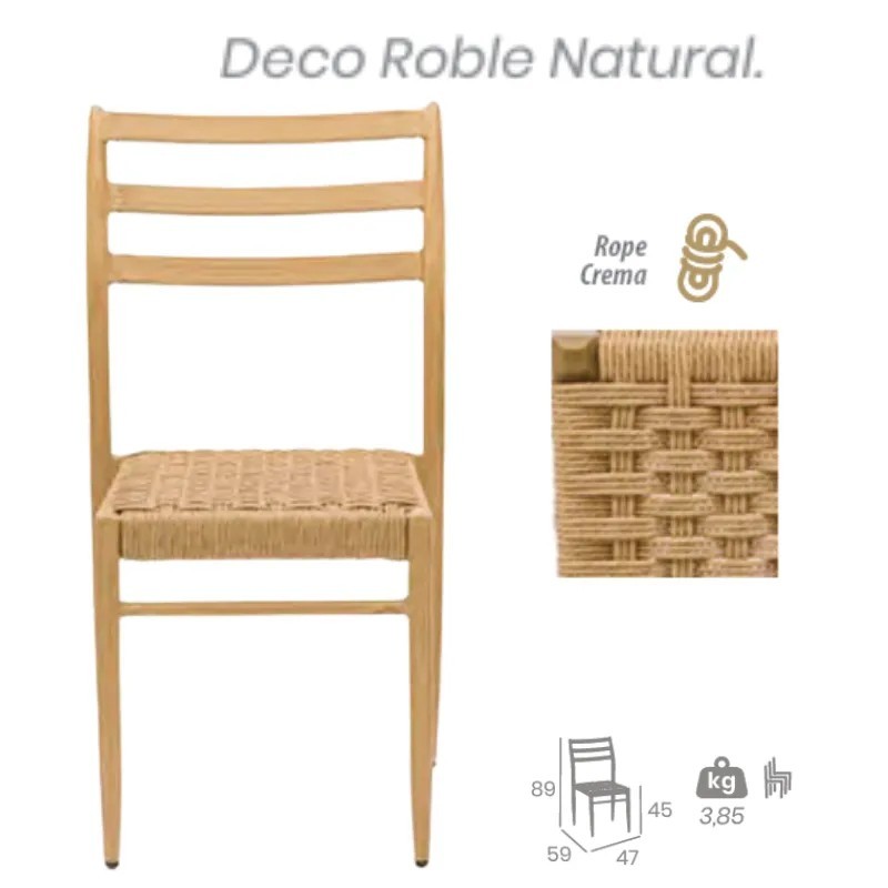 Silla Alba Rope | Silla Exterior Hostelería Moderna 2