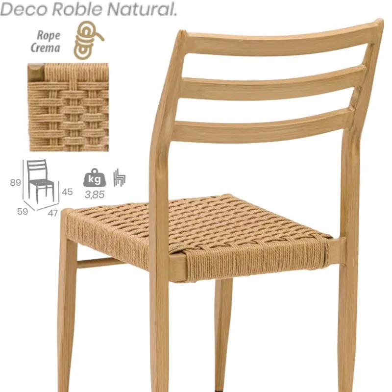 Silla Alba Rope | Silla Exterior Hostelería Moderna