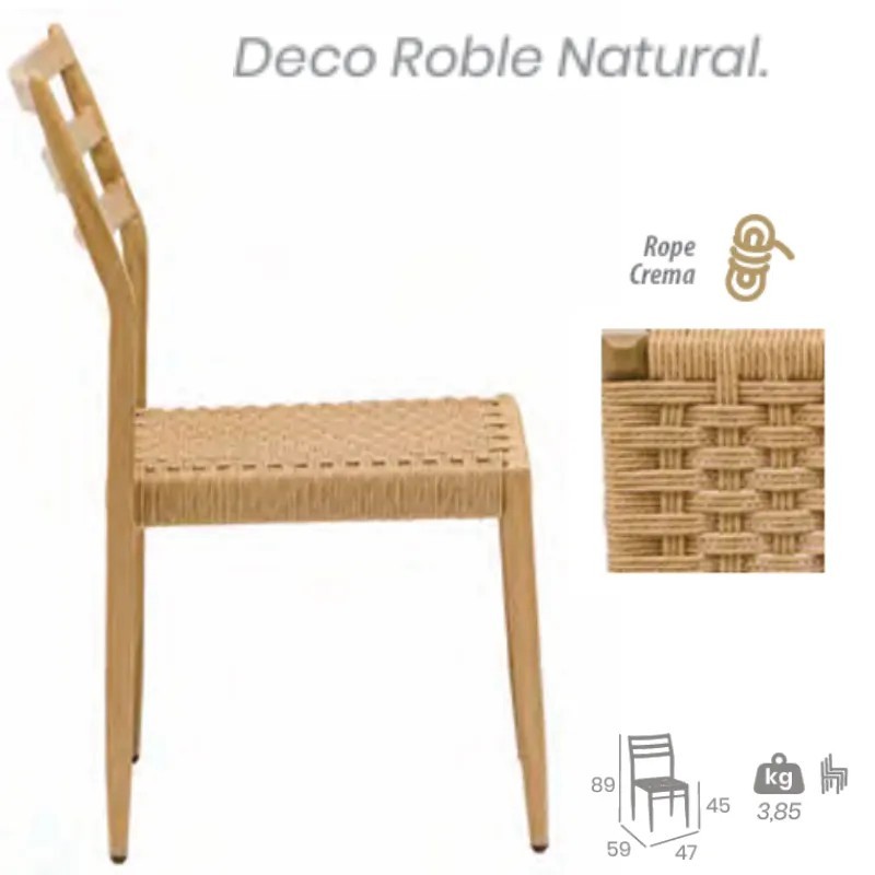 Silla Alba Rope | Silla Exterior Hostelería Moderna