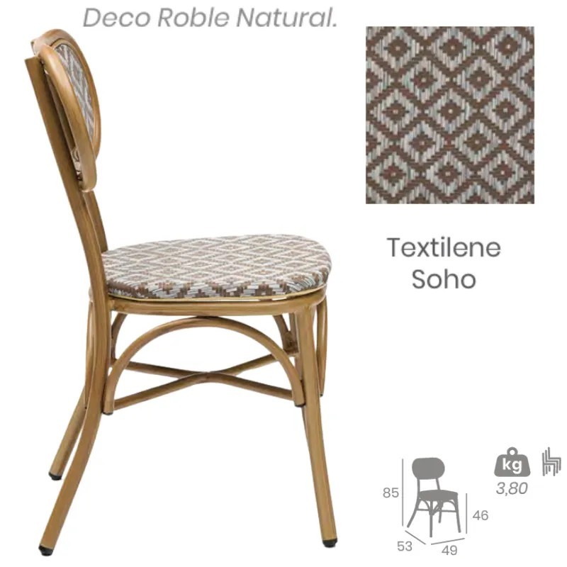 Silla Verdi Out Textilene | Silla Bistro Exterior Hostelería 2