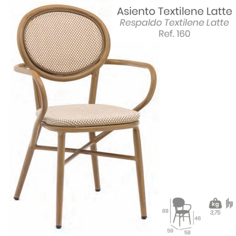Sillón Fontana Textilene | Sillón Exterior Hostelería