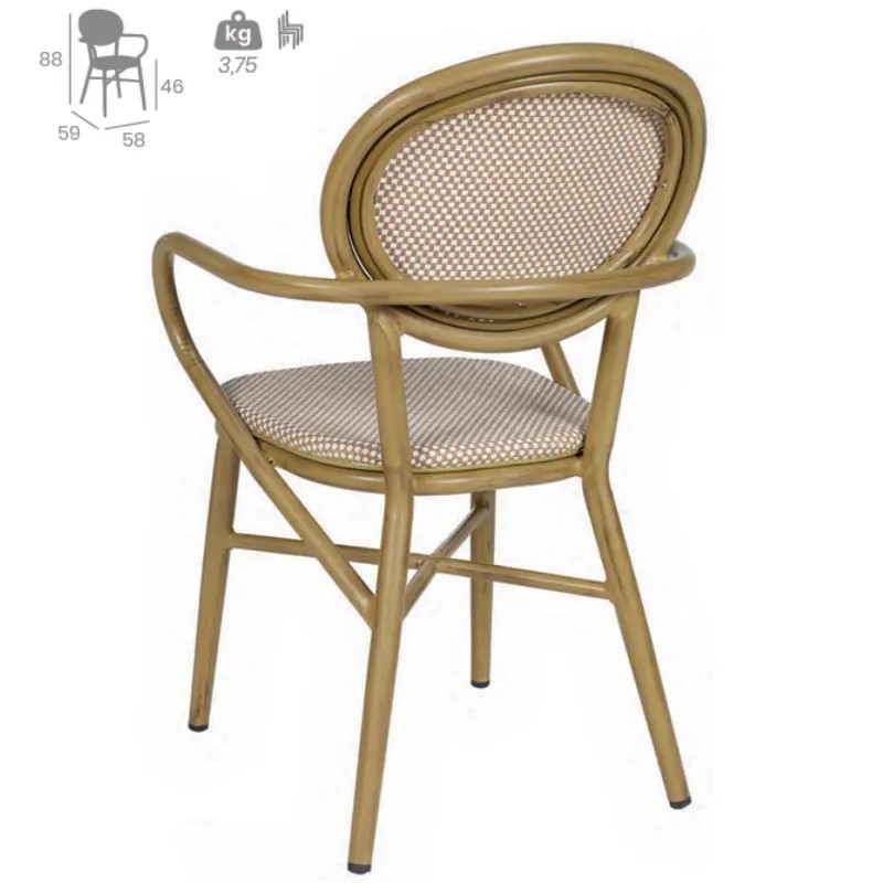 Sillón Fontana Textilene | Sillón Exterior Hostelería