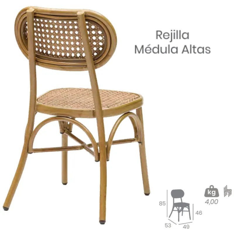 Silla New Verdi Médula | Silla Bistro Exterior Hostelería