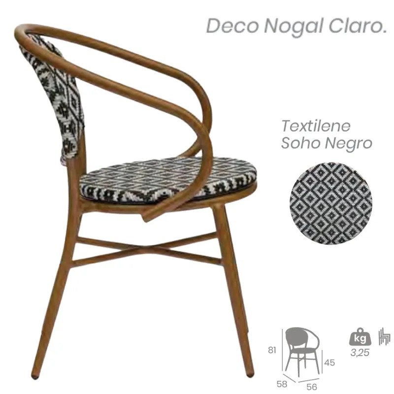 Sillón Cracovia Exterior | Sillón Bistro Textilene Hostelería