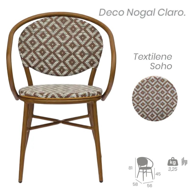 Sillón Cracovia Exterior | Sillón Bistro Textilene Hostelería