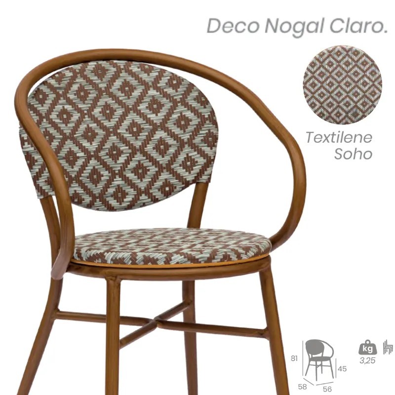 Sillón Cracovia Exterior | Sillón Bistro Textilene Hostelería